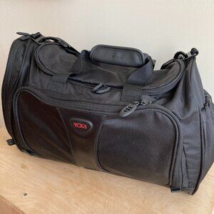 TUMI Carry On Duffle Black 18x10x13 Weekender Good Condition